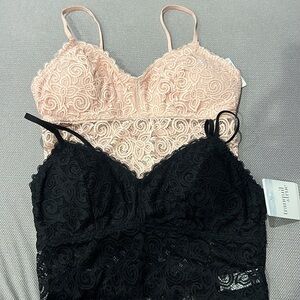 Two tranquil&true Pink and Black Bralette